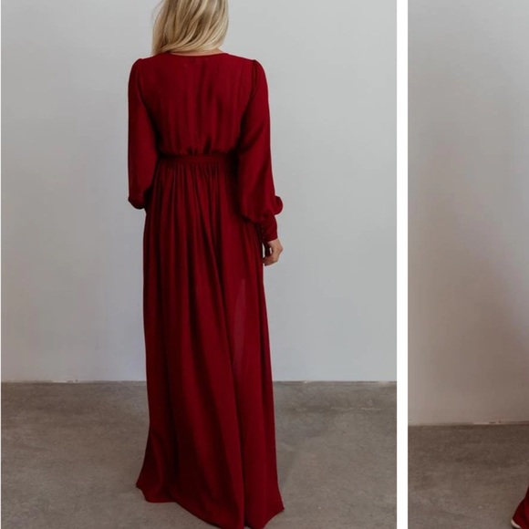 Baltic Born Celine Maxi Dress - Wine Red 3XL - Picture 5 of 15